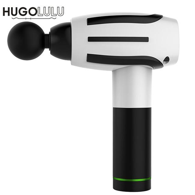 Dropshipping HG05 LCD touch screen Tissue Massage Gun Muscle Muscle Management Training Exercising Body Relaxation Shaping artiplantstest White US Plug 