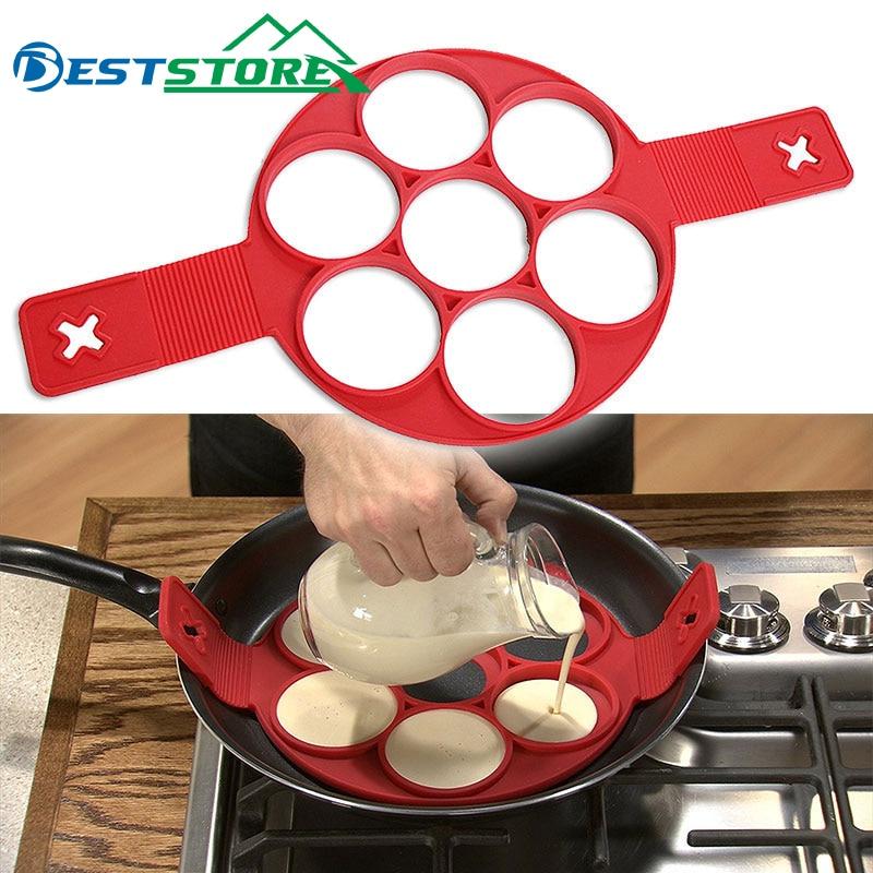 Pancake Maker Egg Ring Maker Nonstick Easy Fantastic Egg Omelette Mold Kitchen Gadgets Cooking Tools Silicone artiplantstest 